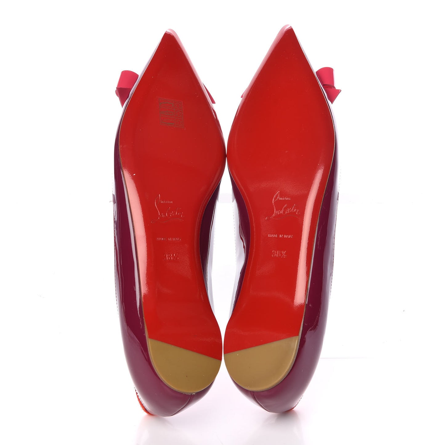 Patent PVC Suspendo Ballet Flats 38.5 Pink