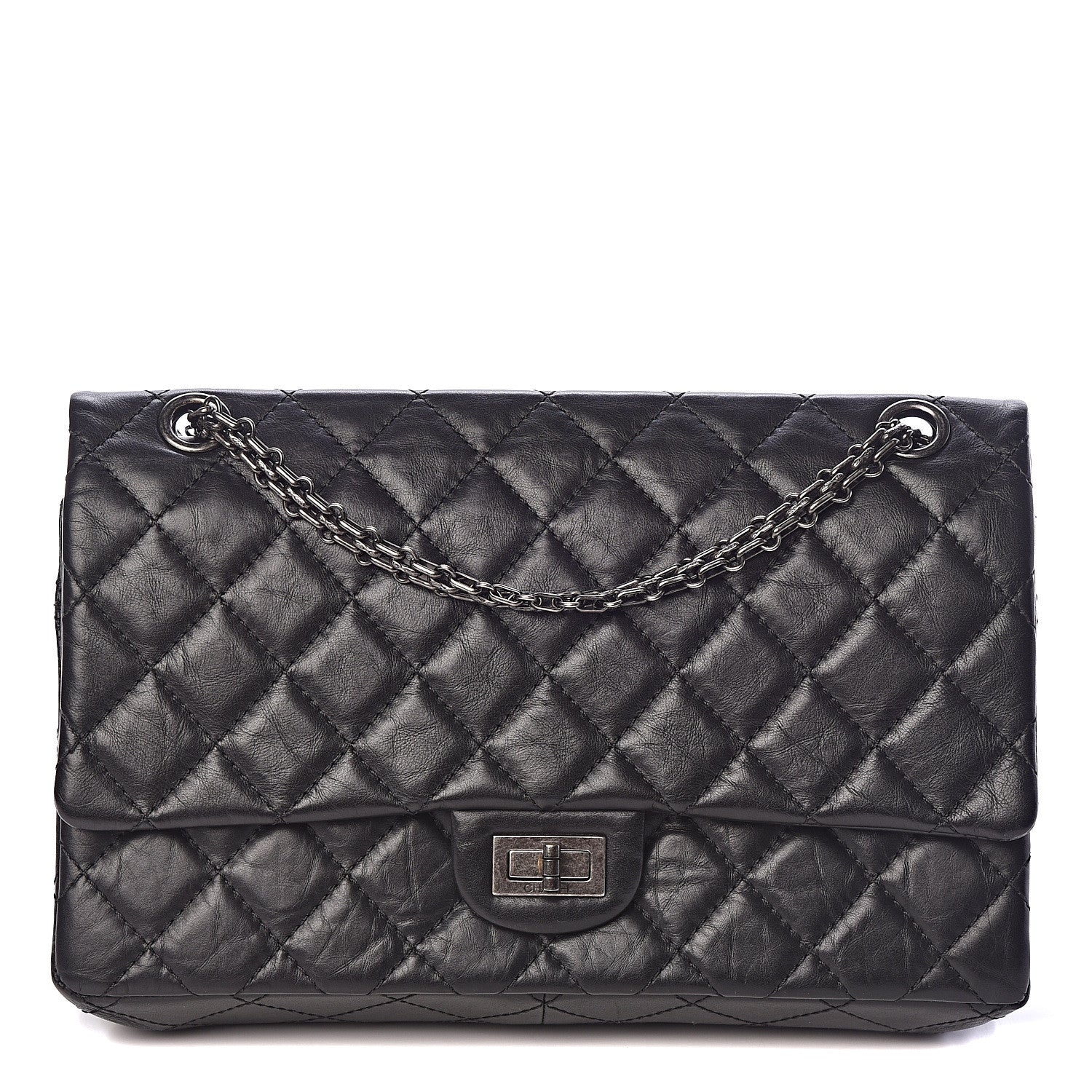 Chanel Aged Calfskin Quilted 2.55 Reissue 226 Flap Black 1 of 10
