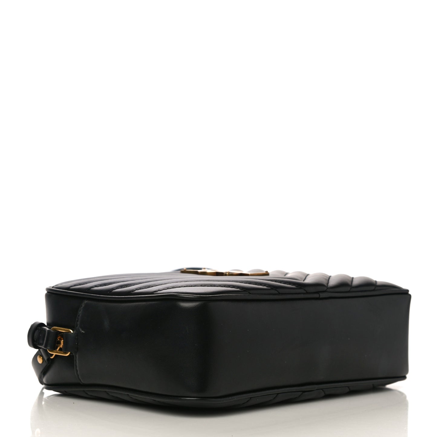Calfskin Matelasse Monogram Lou Camera Bag Black