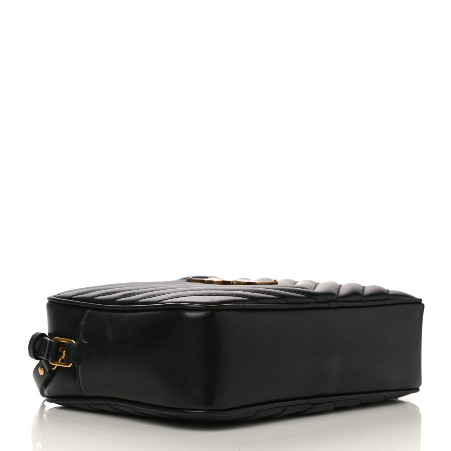 Saint Laurent Calfskin Matelasse Monogram Lou Camera Bag Black 3 of 11
