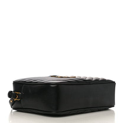Saint Laurent Calfskin Matelasse Monogram Lou Camera Bag Black 3 of 11
