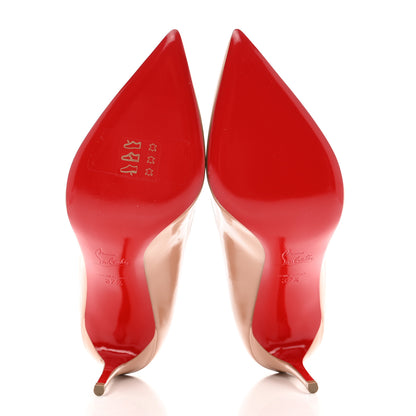Christian Louboutin Patent Pigalle Follies 85 Pumps 37.5 Nude 5 of 8