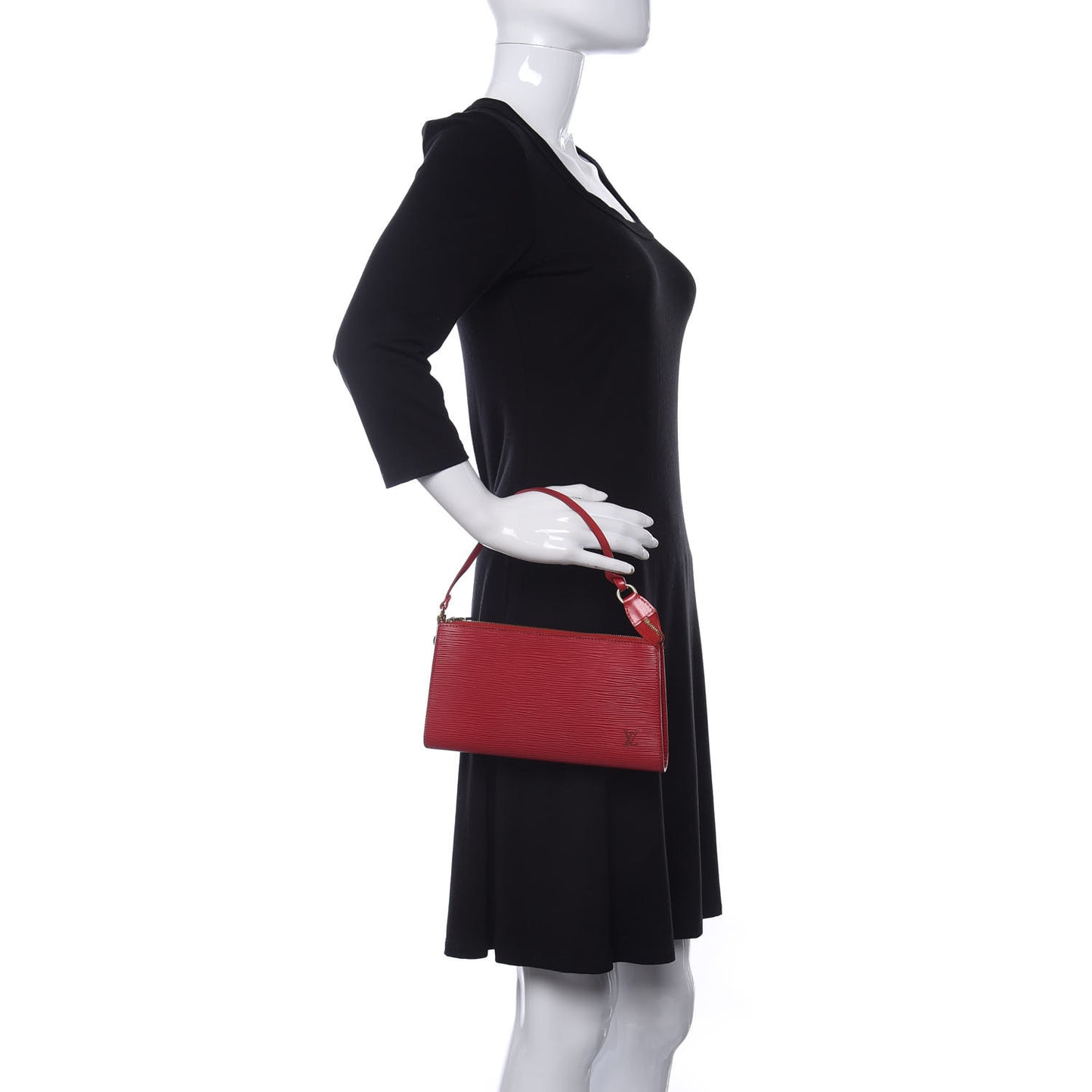 Epi Pochette Accessories 24 Castillan Red