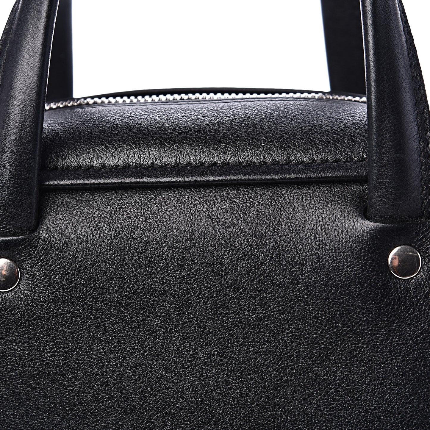 Shiny Day Calfskin XS Triangle Square Bag Black