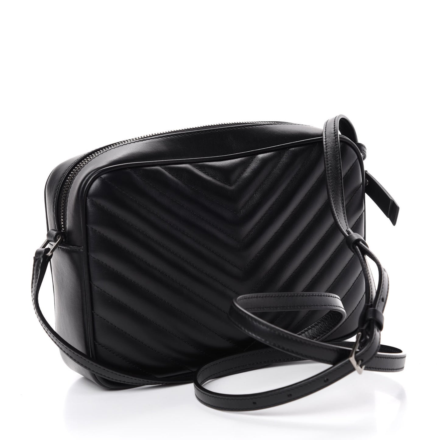 Calfskin Matelasse Monogram Lou Camera Bag Black