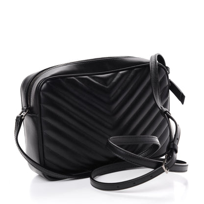 Saint Laurent Calfskin Matelasse Monogram Lou Camera Bag Black 3 of 10
