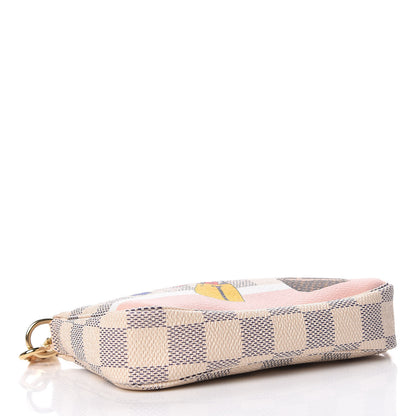 Louis Vuitton Damier Azur 2018 Christmas Animation Mini Pochette Accessories 4 of 7
