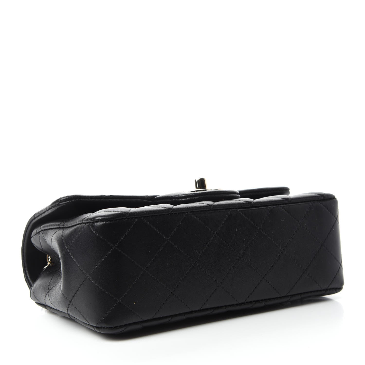 Chanel Lambskin Quilted Mini Rectangular Flap Black 4 of 11