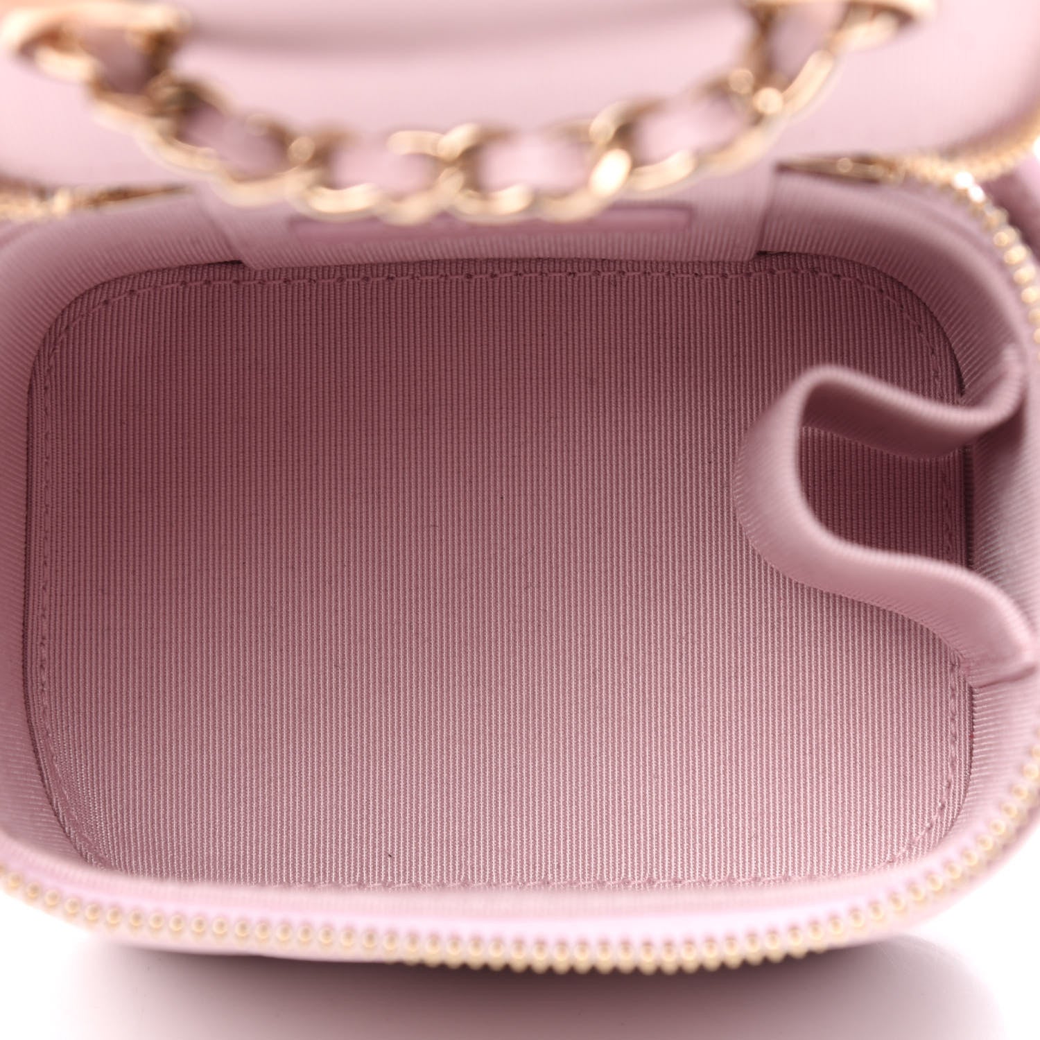 Chanel Caviar Quilted Mini Vanity Case With Chain Light Pink 5 of 11