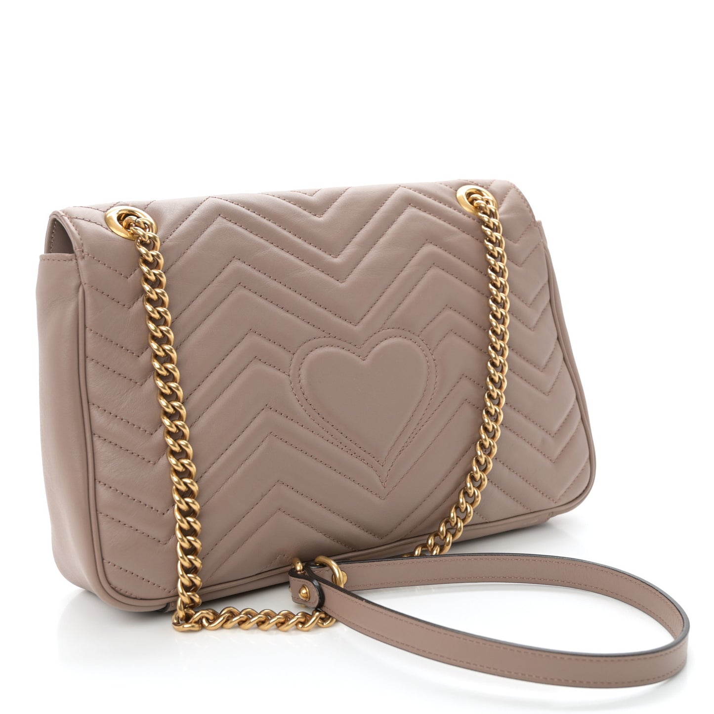 Calfskin Matelasse Medium GG Marmont Shoulder Bag Porcelain Rose