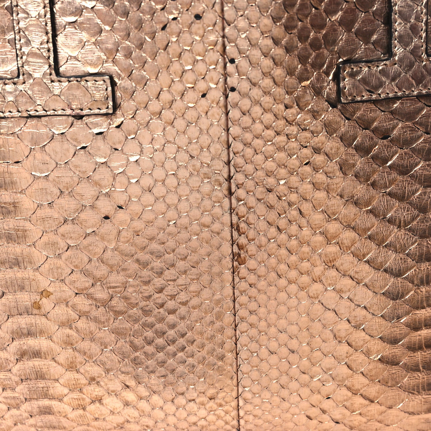 Tom Ford Metallic Snakeskin Small T Tote Gold 11 of 11