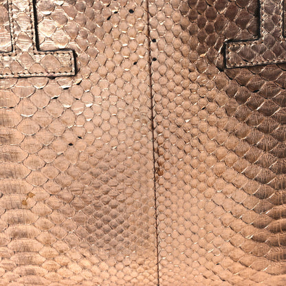 Tom Ford Metallic Snakeskin Small T Tote Gold 11 of 11