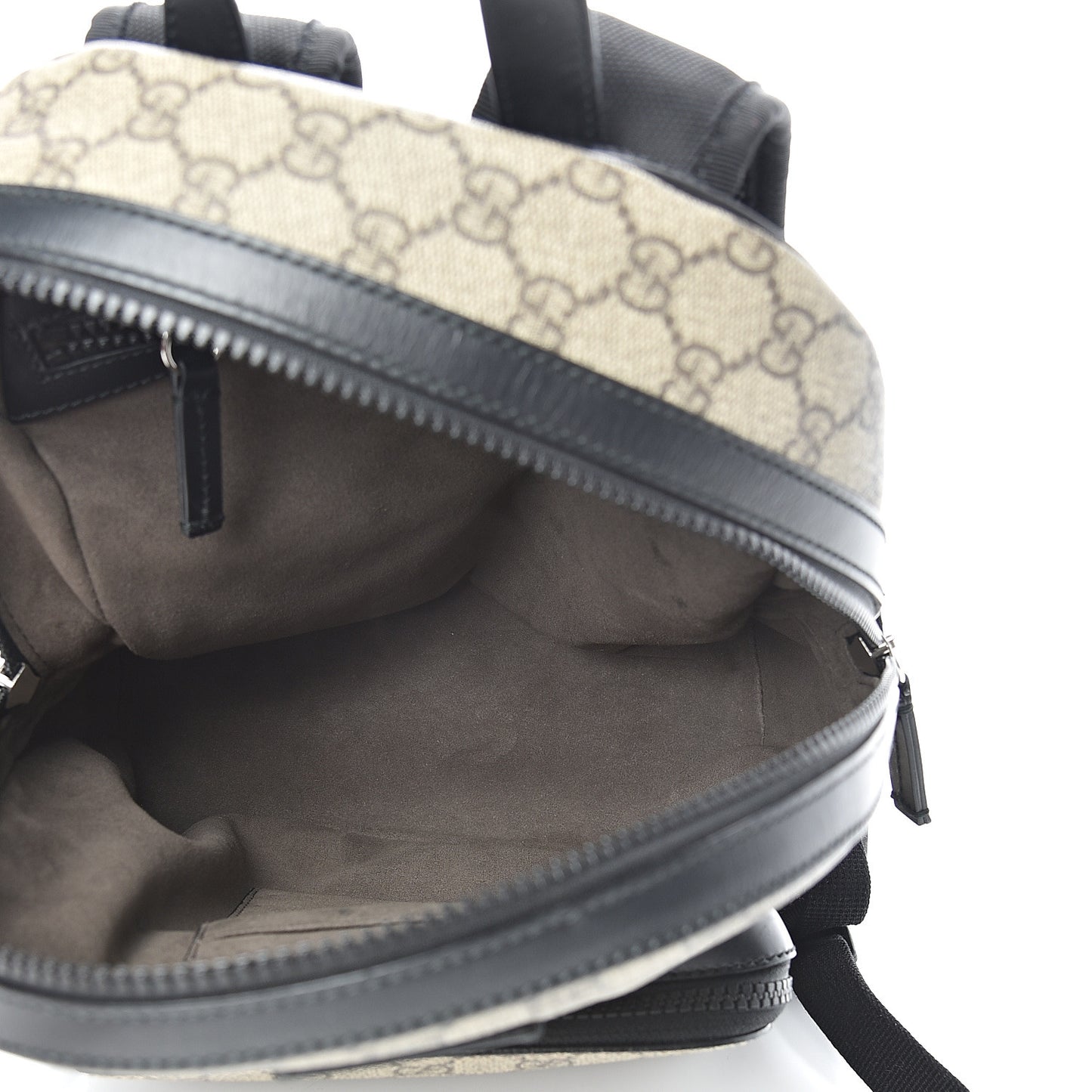 GG Supreme Monogram Small Eden Day Backpack Black
