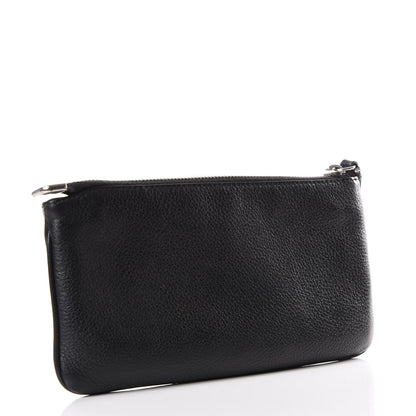 Gucci Pebbled Calfskin Studded Soho Wristlet Black 2 of 9