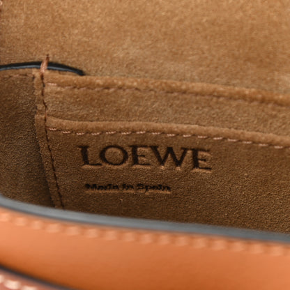 Loewe Grained Calfskin Mini Gate Crossbody Bag Caramel Pecan 6 of 9