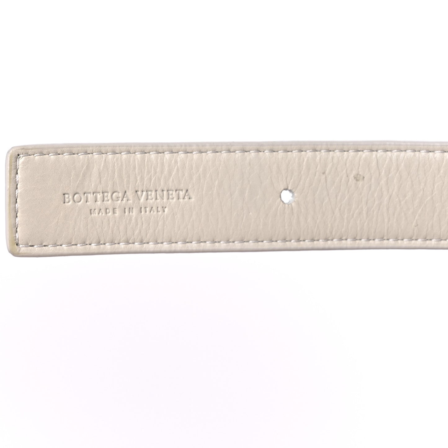 Paper Calfskin Maxi Intreccio Padded Cassette Crossbody Bag Chalk