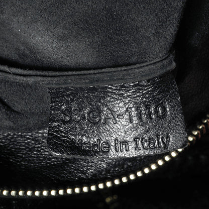 Celine Smooth Lambskin Small Vertical Zip Gusset Cabas Black 9 of 9