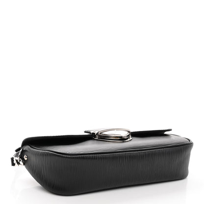 Louis Vuitton Epi Montaigne Clutch Black 4 of 9