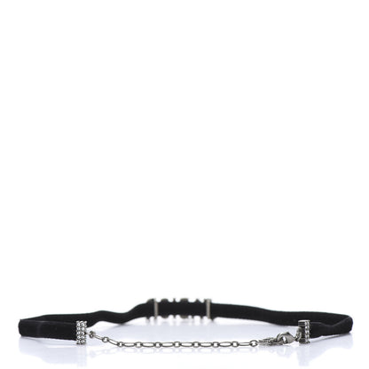 Christian Dior Velvet Crystal J’Adior Choker Necklace Black 3 of 5