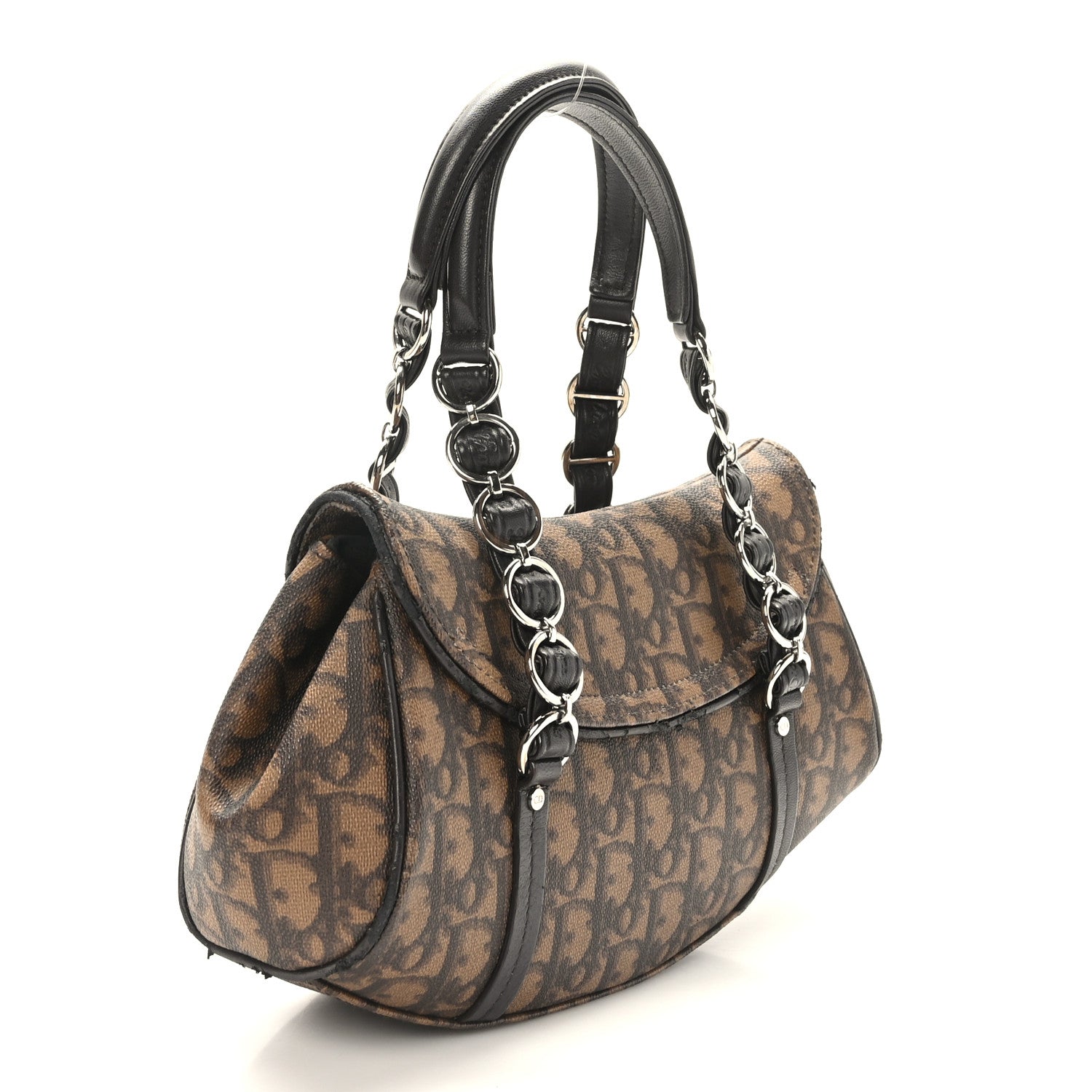 Christian Dior Monogram Romantique Trotter Bag Brown 3 of 9