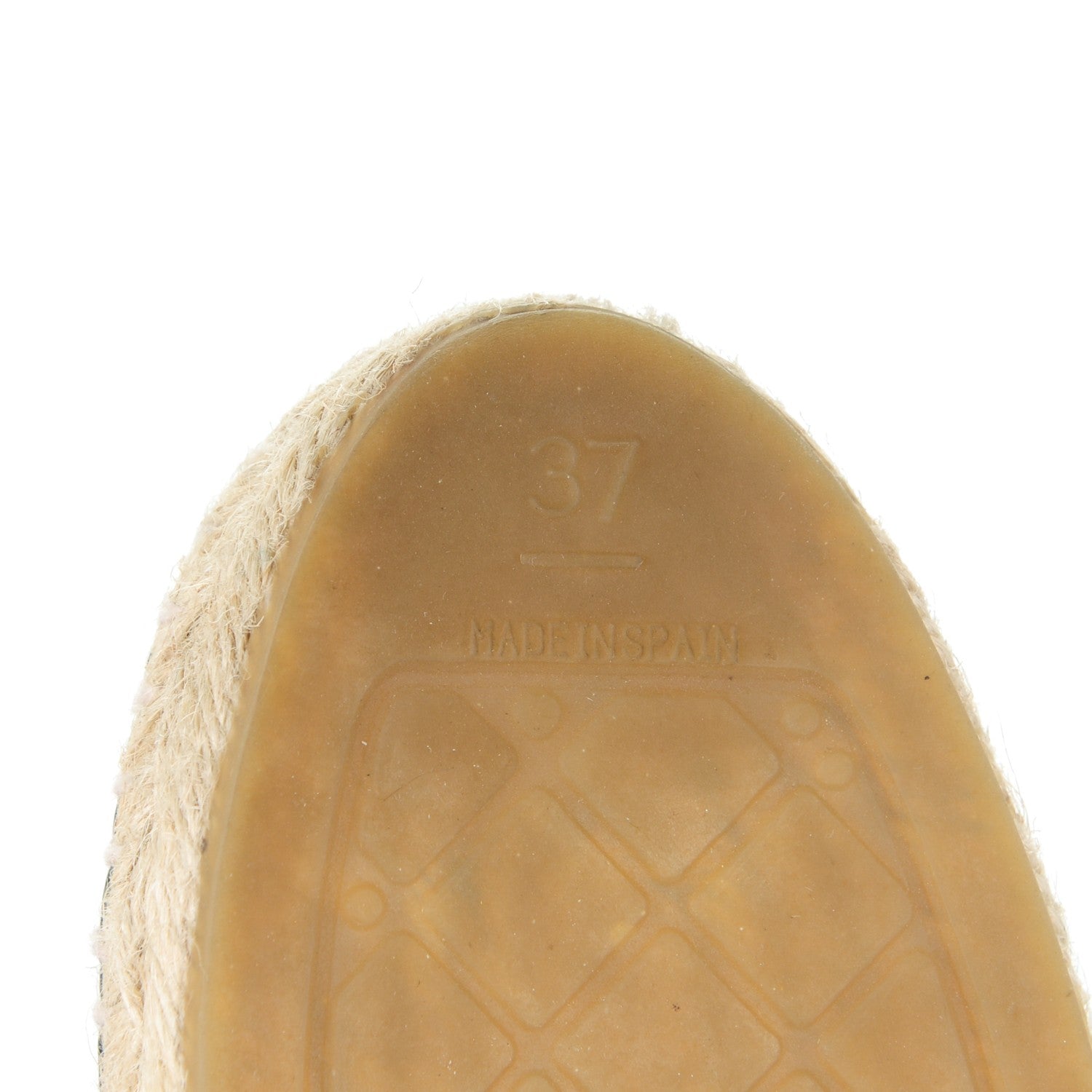 Chanel Lambskin CC Espadrilles 37 Black 6 of 9