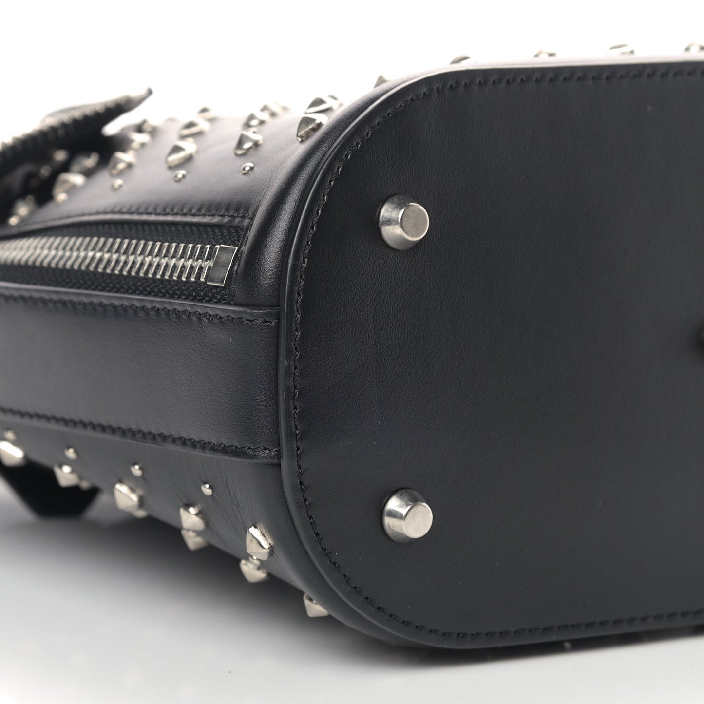 Calfskin Studded Crossbody Bag Black