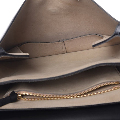 Chloe Suede Calfskin Medium Faye Shoulder Bag Black 5 of 8