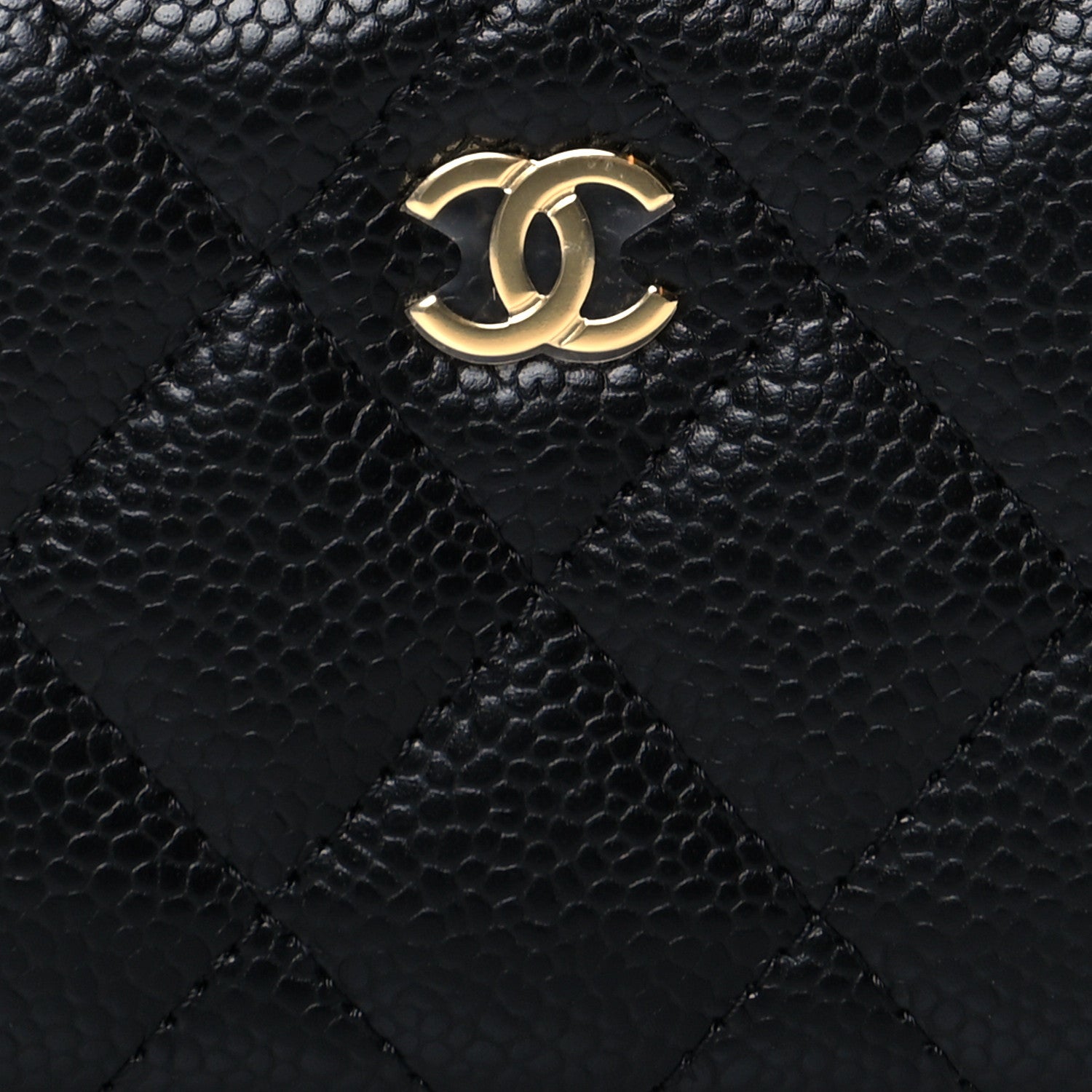 Chanel Caviar Quilted Classic Zipped Coin Purse Black 3 of 8