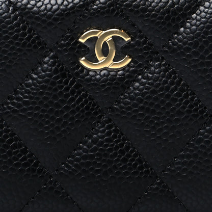 Chanel Caviar Quilted Classic Zipped Coin Purse Black 3 of 8