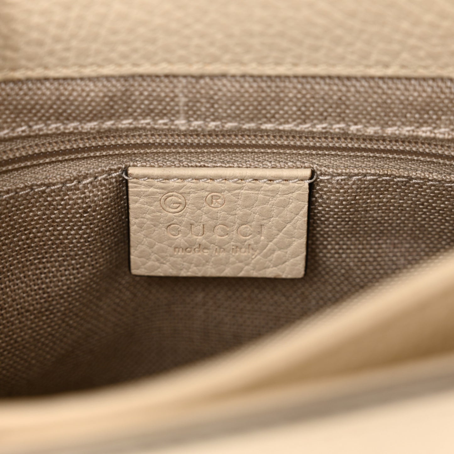 Dollar Calfskin Interlocking G Crossbody Bag Mystic White