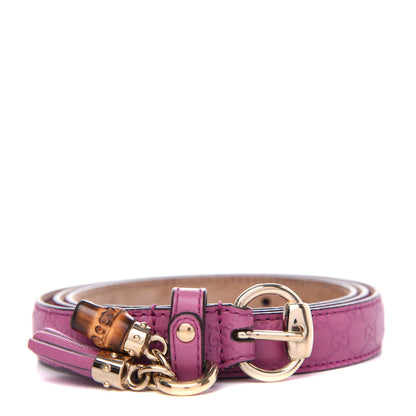 Gucci Guccissima Bamboo Tassel Belt 90 36 Purple 1 of 5