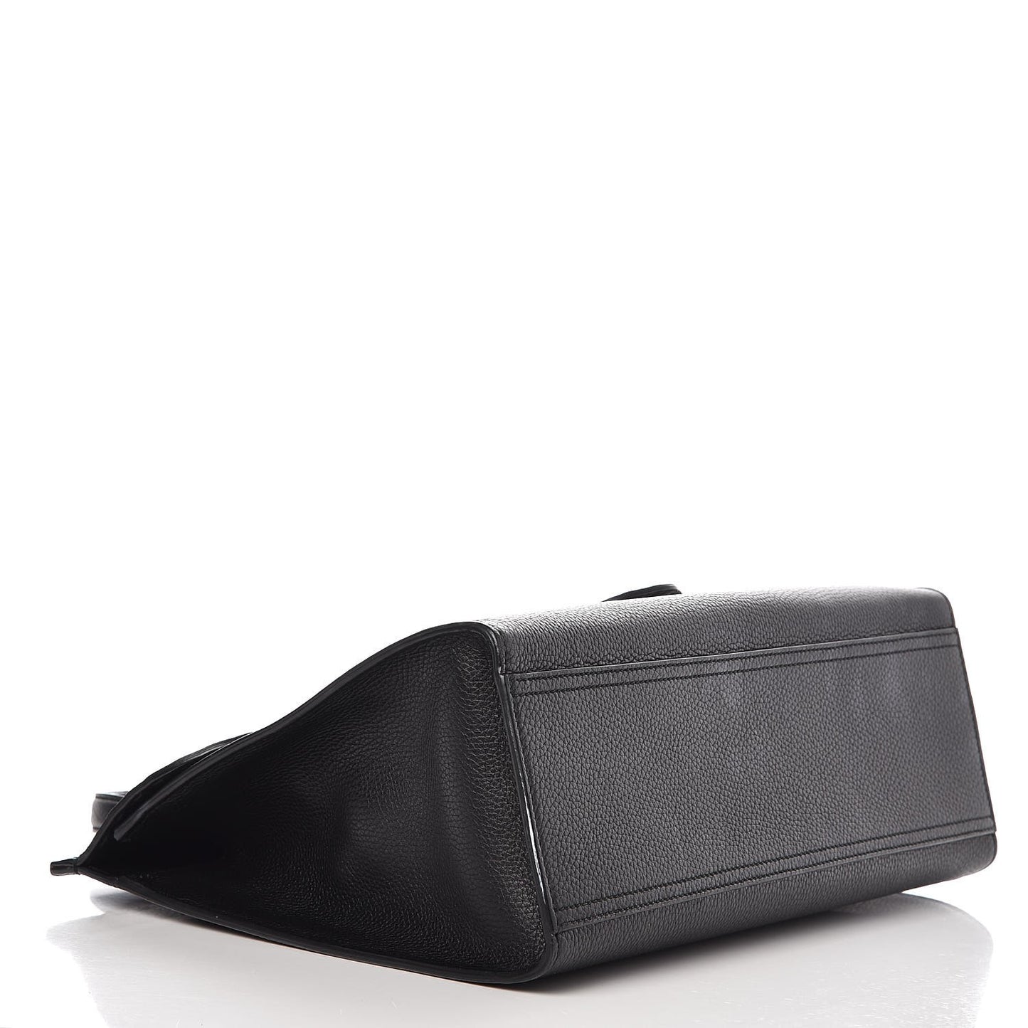 Calfskin Feline Medium GG Marmont Top Handle Bag Black