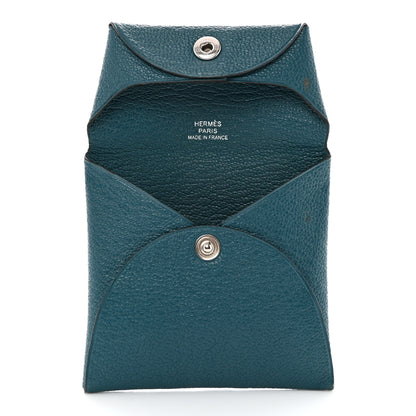 Hermes Chevre Mysore Bastia Coin Purse Vert Bosphore 5 of 8