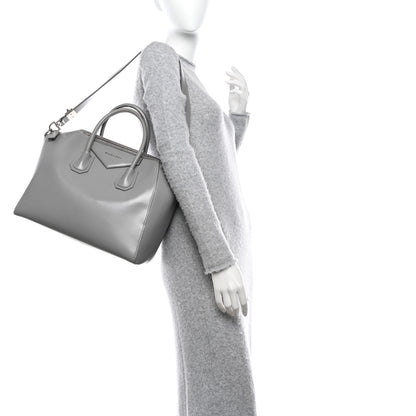 Givenchy Shiny Lord Calfskin Medium Antigona Pearl Grey 2 of 16