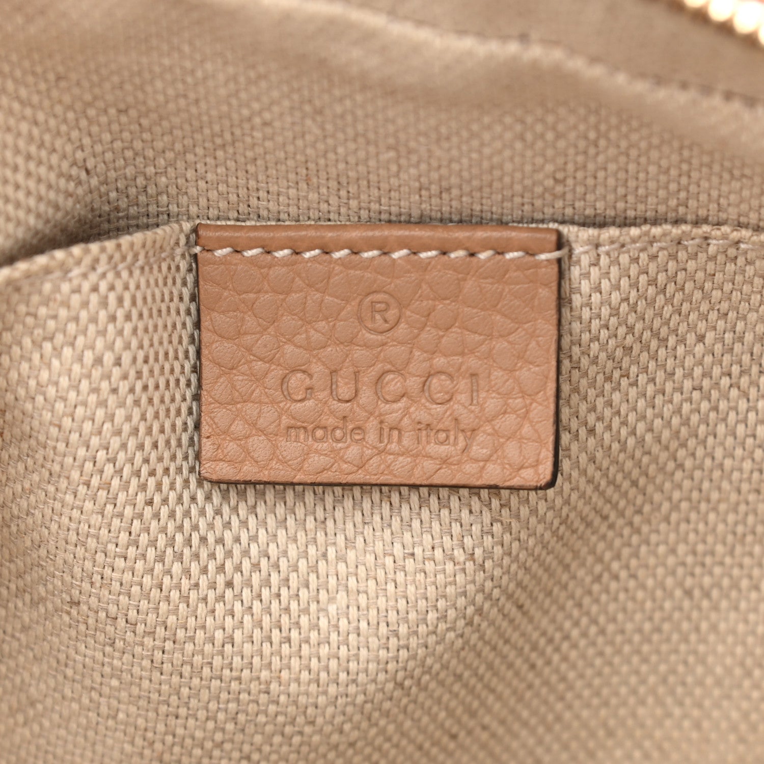 Gucci Pebbled Calfskin Small Soho Disco Bag Camelia 7 of 11