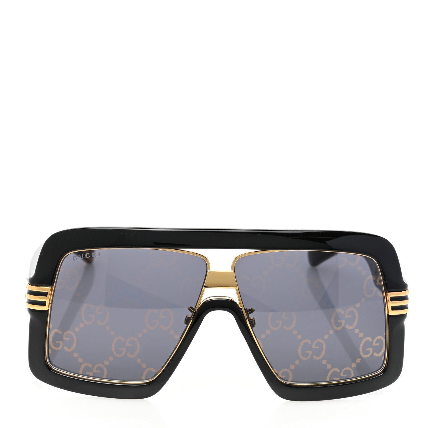 Gucci Acetate Shield GG0900S Sunglasses Black 2 of 9