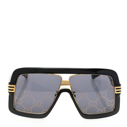 Gucci Acetate Shield GG0900S Sunglasses Black 2 of 9