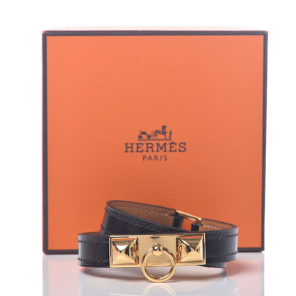 Hermes Box Rivale Double Tour Bracelet T2 Black 6 of 6