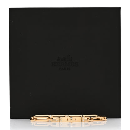 Hermes 18K Yellow Gold Diamond PM Kelly Chaine Bracelet SH 5 of 5