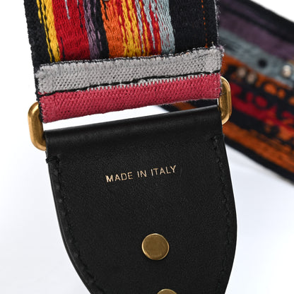 Christian Dior Canvas Embroidered Studded Rainbow Shoulder Strap 4 of 4