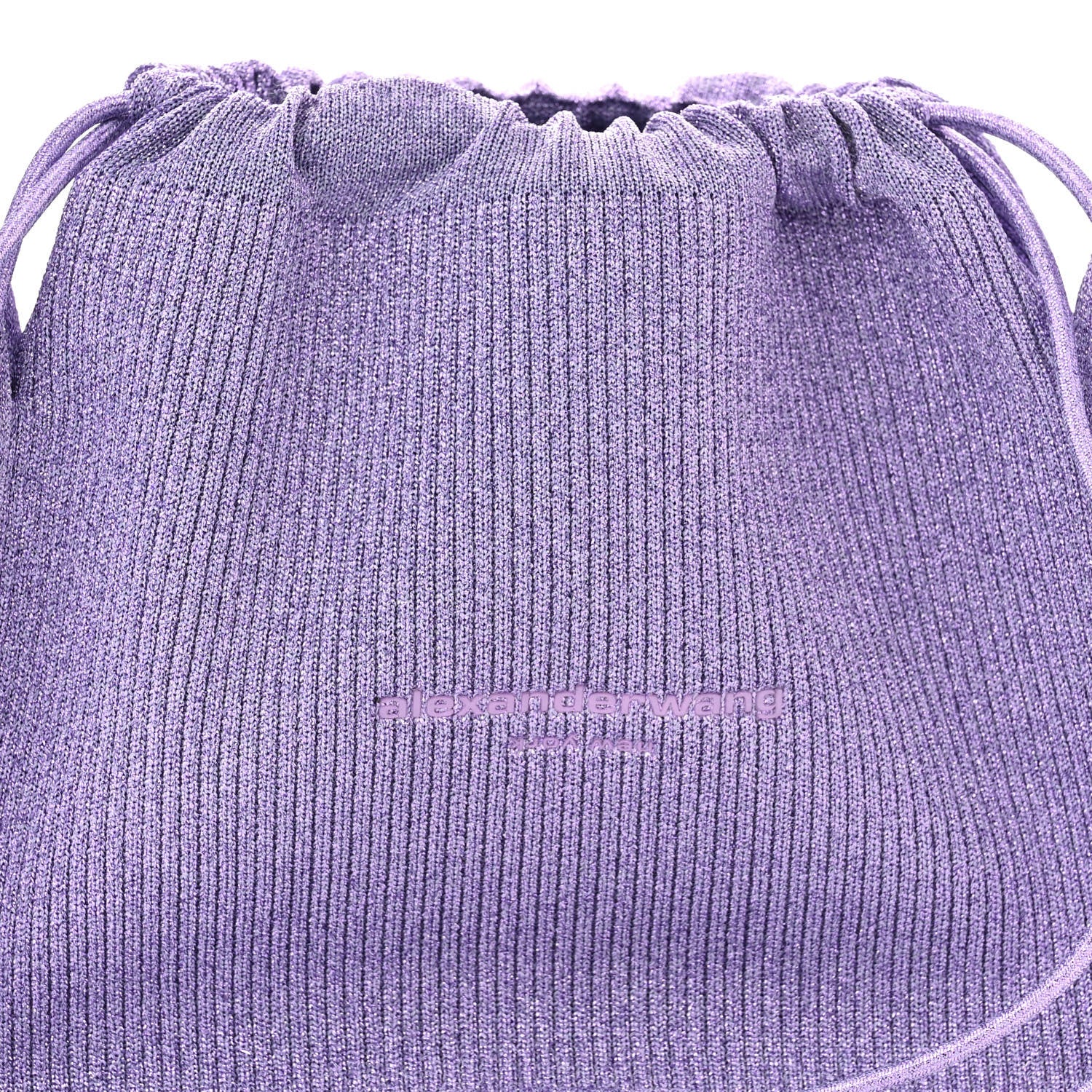 Alexander Wang Ribbed Knit Small Ryan Bag Unicorn 7 of 9