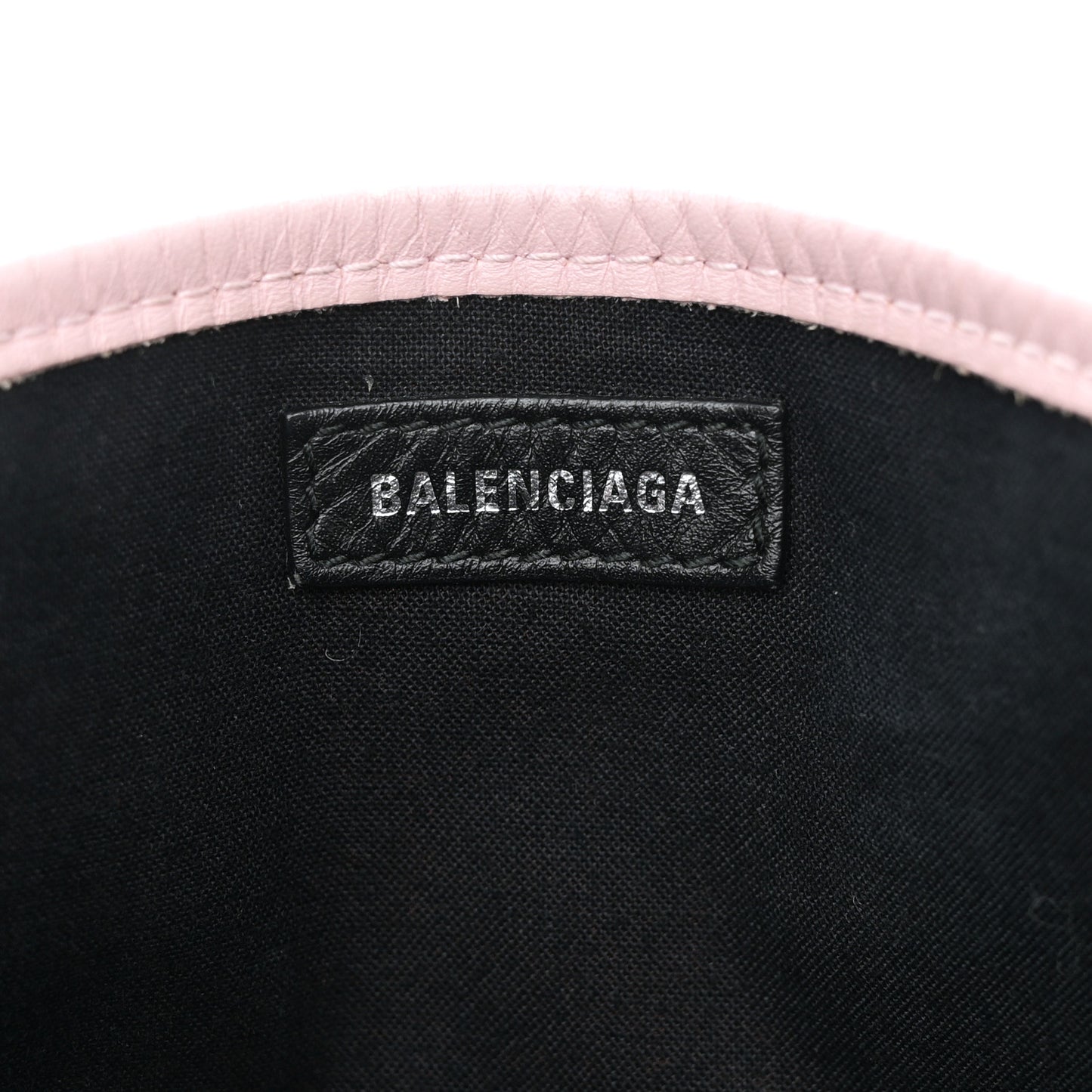 Cotton Canvas Satin Calfskin Navy Cabas XS Pink