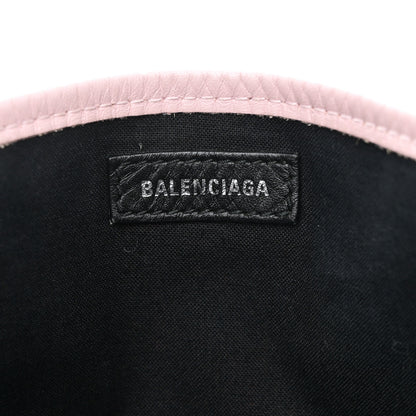Balenciaga Cotton Canvas Satin Calfskin Navy Cabas XS Pink 7 of 14