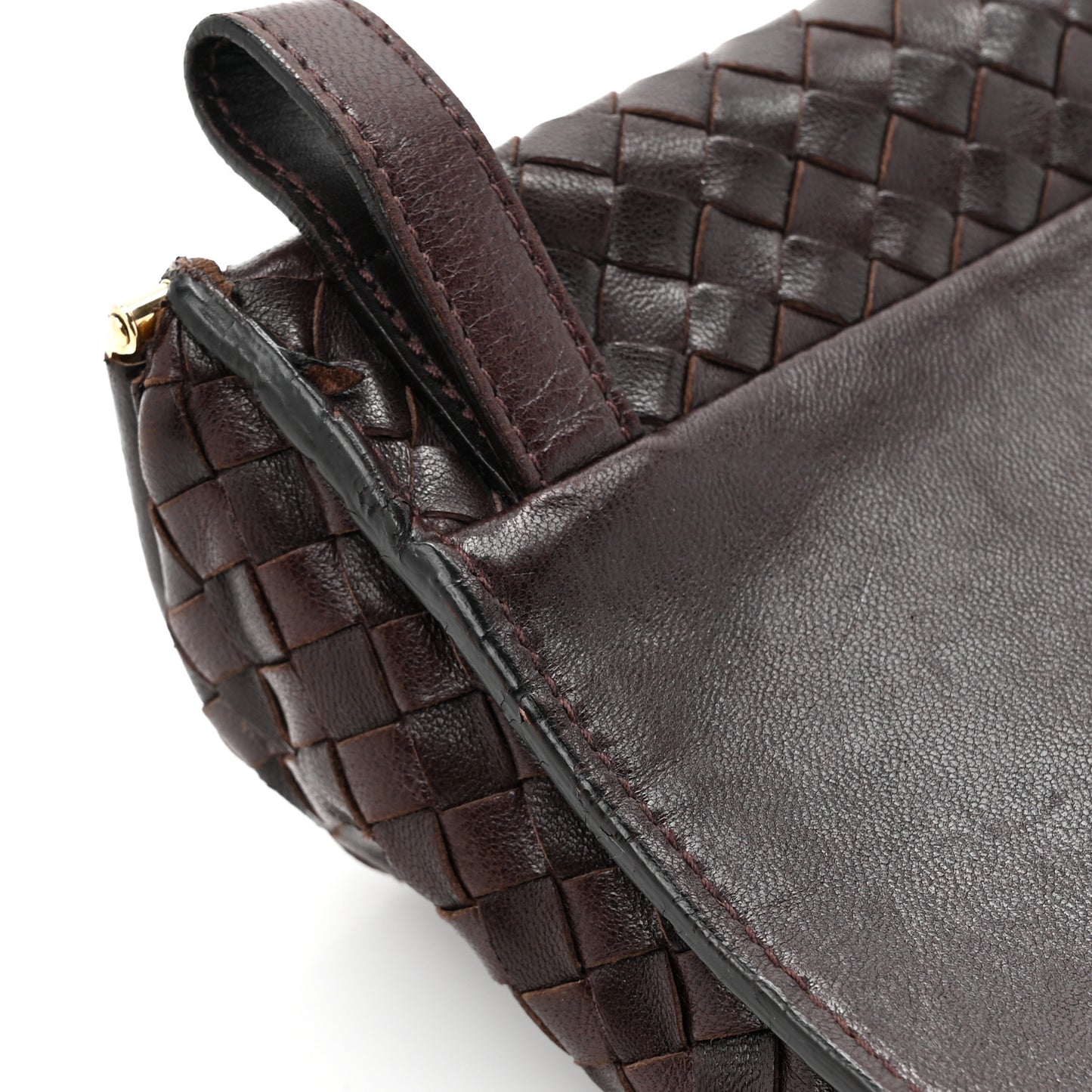 Nappa Intrecciato Small Belt Bag Ebano