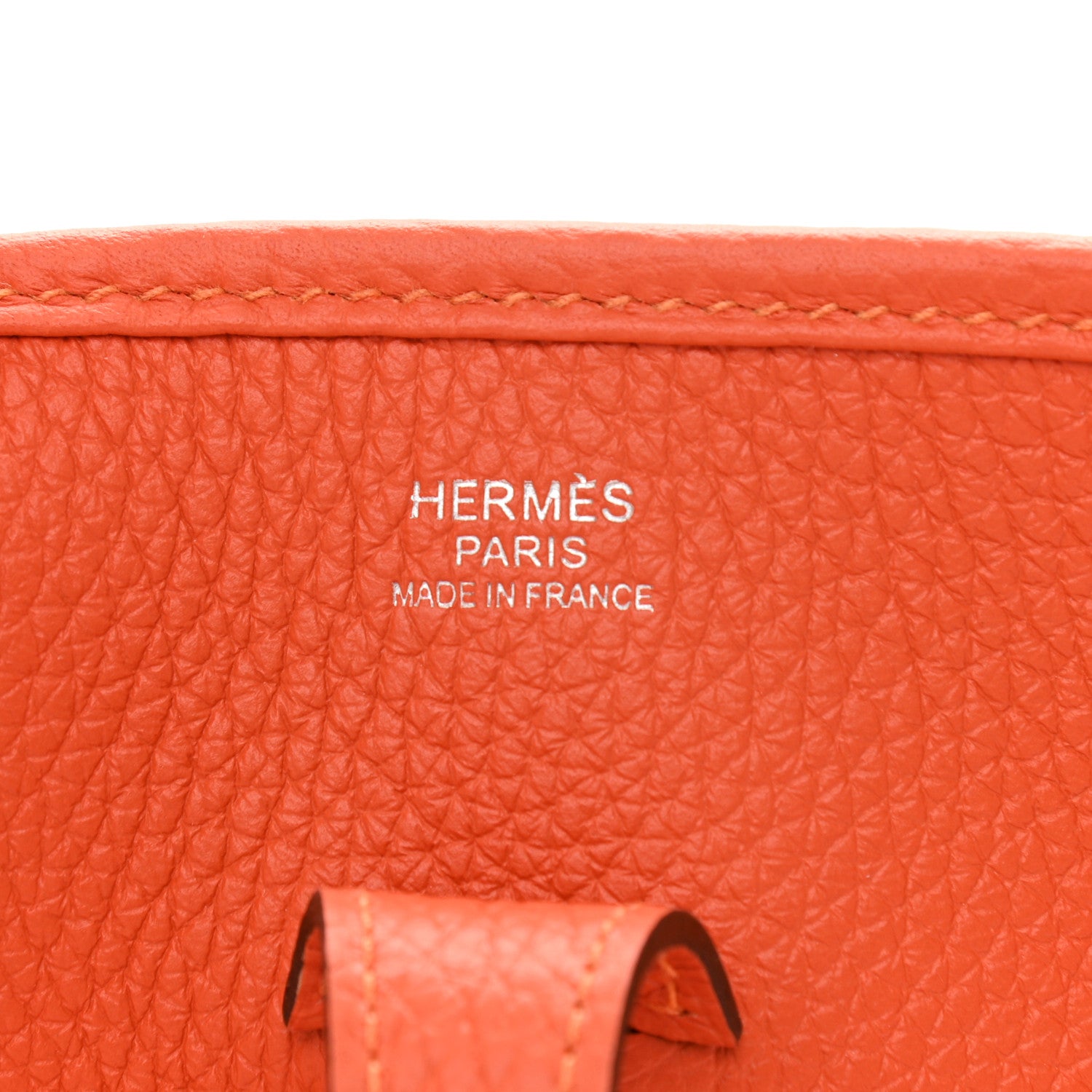 Hermes Taurillon Clemence Evelyne III PM Feu 6 of 11