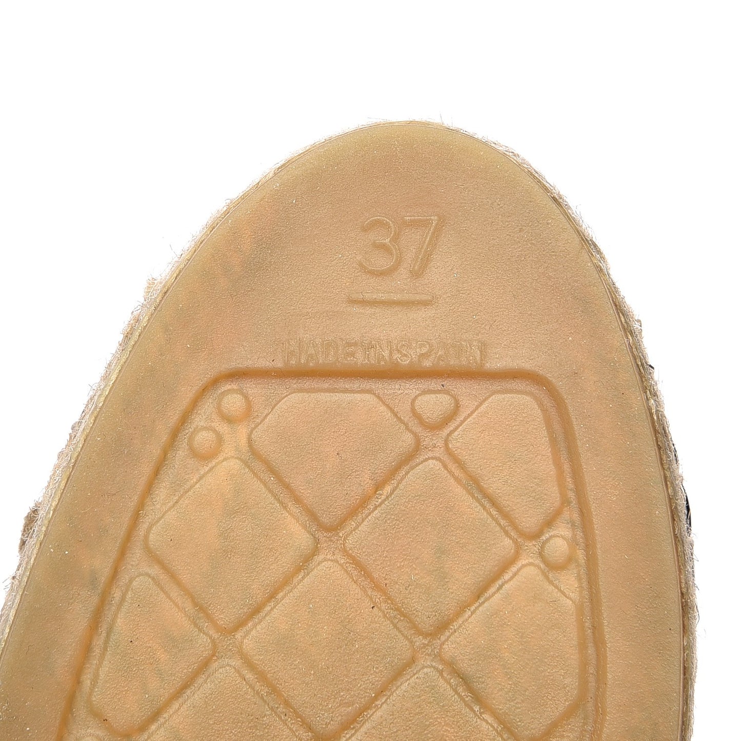 Lambskin CC Espadrilles 37 Black