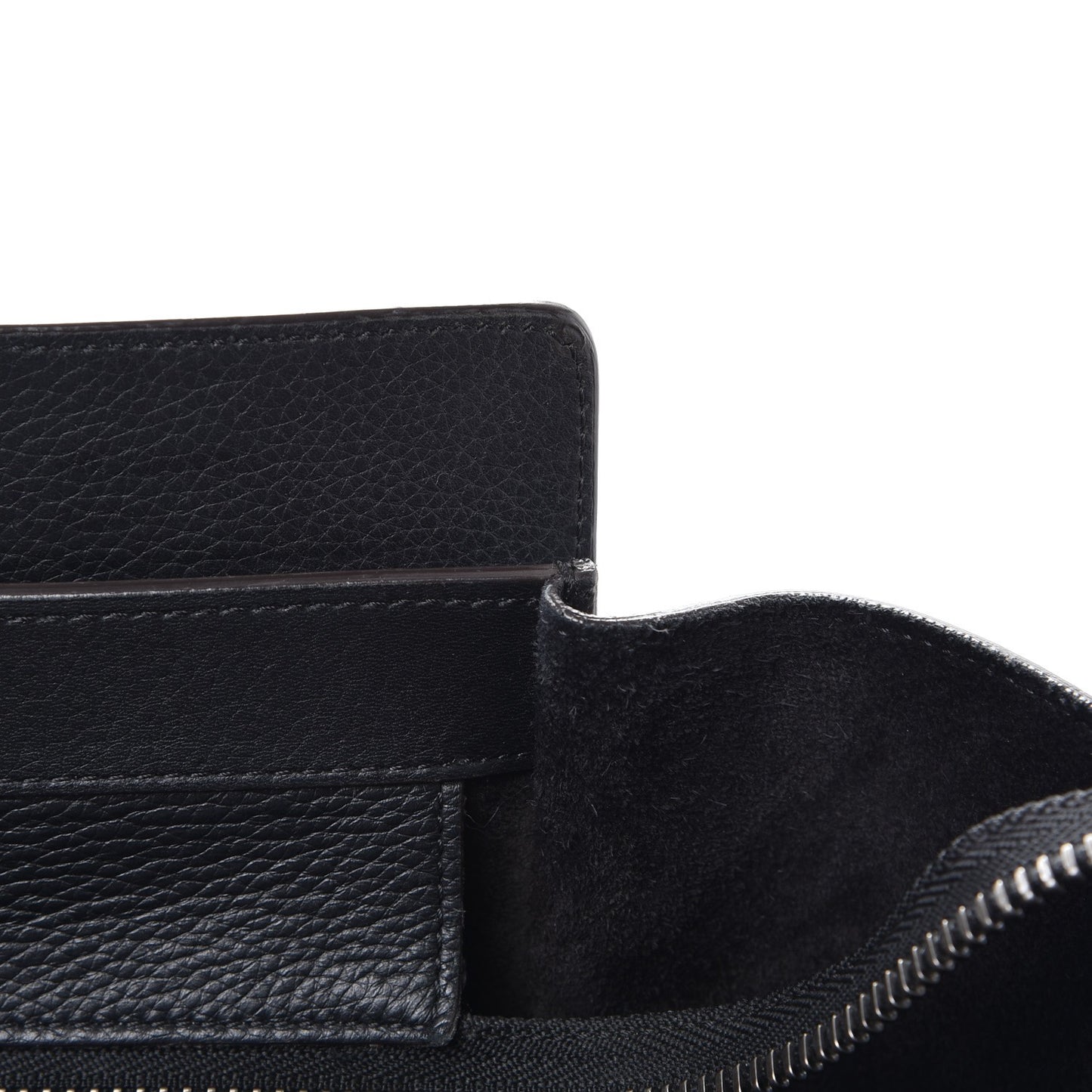 Drummed Calfskin Mini Luggage Black