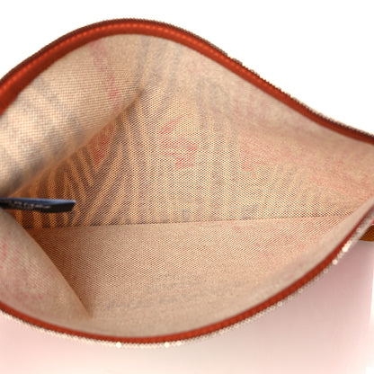 Hermes H Canvas Le Bel Oasis Case Marine Terracotta 5 of 7