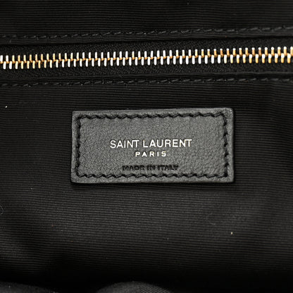 Saint Laurent Suede Shearling Quilted Le Pochon Natural Tan 6 of 9