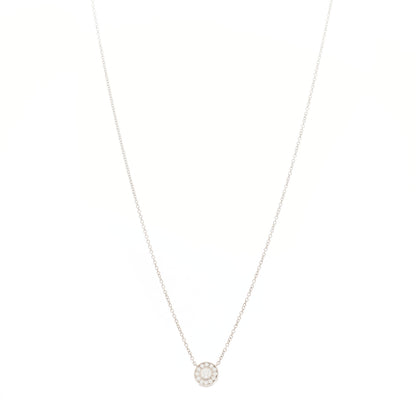 Tiffany Platinum Diamond .13ctw Circlet Pendant Necklace 1 of 6